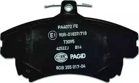 HELLA PAGID 8DB 355 017-041 - Komplet Pločica, disk-kočnica www.molydon.hr