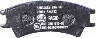 HELLA PAGID 8DB 355 017-051 - Komplet Pločica, disk-kočnica www.molydon.hr