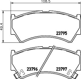 HELLA PAGID 8DB 355 017-031 - Komplet Pločica, disk-kočnica www.molydon.hr