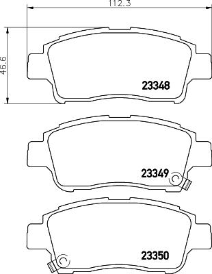 HELLA PAGID 8DB 355 027-471 - Komplet Pločica, disk-kočnica www.molydon.hr