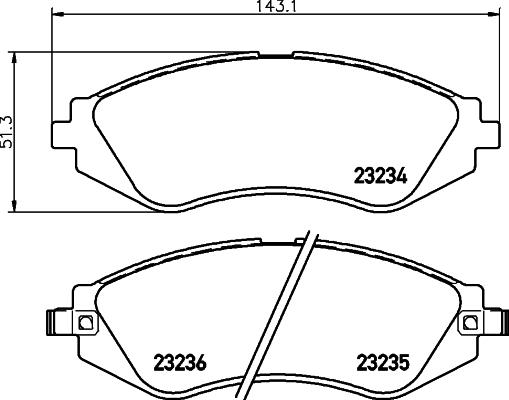 HELLA PAGID 8DB 355 017-141 - Komplet Pločica, disk-kočnica www.molydon.hr