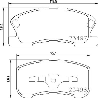 HELLA PAGID 8DB 355 017-111 - Komplet Pločica, disk-kočnica www.molydon.hr