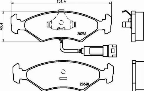 HELLA PAGID 8DB 355 017-371 - Komplet Pločica, disk-kočnica www.molydon.hr