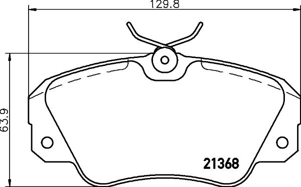 HELLA PAGID 8DB 355 017-771 - Komplet Pločica, disk-kočnica www.molydon.hr