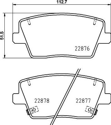 HELLA PAGID 8DB355039431 - Komplet Pločica, disk-kočnica www.molydon.hr