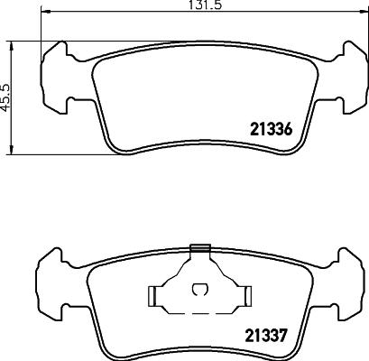 HELLA PAGID 8DB 355 039-621 - Komplet Pločica, disk-kočnica www.molydon.hr