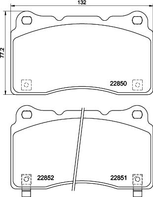 HELLA PAGID 8DB 355 039-151 - Komplet Pločica, disk-kočnica www.molydon.hr