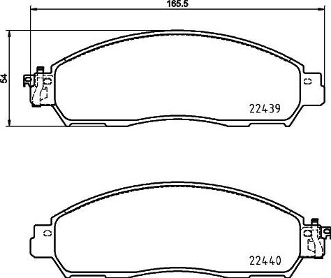 HELLA PAGID 8DB 355 039-331 - Komplet Pločica, disk-kočnica www.molydon.hr