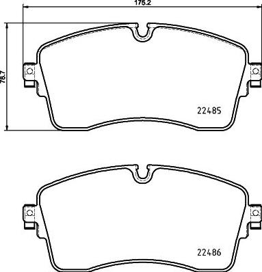 HELLA PAGID 8DB 355 039-321 - Komplet Pločica, disk-kočnica www.molydon.hr