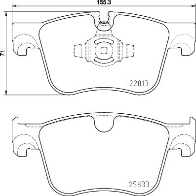 HELLA PAGID 8DB 355 036-491 - Komplet Pločica, disk-kočnica www.molydon.hr