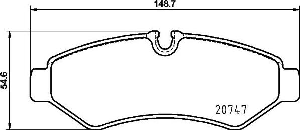 HELLA PAGID 8DB355036861 - Komplet Pločica, disk-kočnica www.molydon.hr