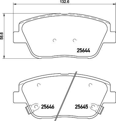 HELLA PAGID 8DB 355 030-441 - Komplet Pločica, disk-kočnica www.molydon.hr