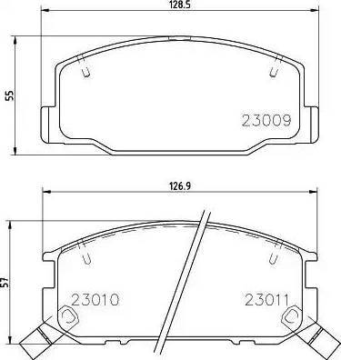 HELLA PAGID 8DB 355 009-831 - Komplet Pločica, disk-kočnica www.molydon.hr