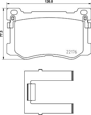 HELLA PAGID 8DB 355 030-501 - Komplet Pločica, disk-kočnica www.molydon.hr