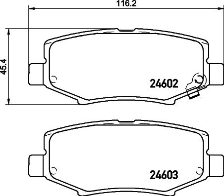 HELLA PAGID 8DB 355 031-031 - Komplet Pločica, disk-kočnica www.molydon.hr