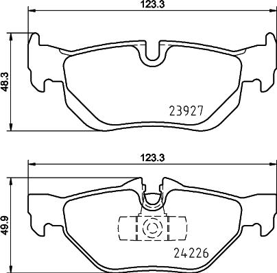 HELLA PAGID 8DB 355 031-781 - Komplet Pločica, disk-kočnica www.molydon.hr