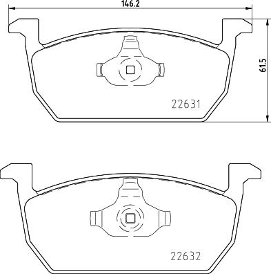 HELLA PAGID 8DB 355 032-951 - Komplet Pločica, disk-kočnica www.molydon.hr