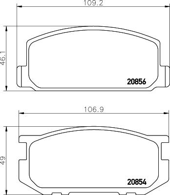 HELLA PAGID 8DB 355 032-401 - Komplet Pločica, disk-kočnica www.molydon.hr