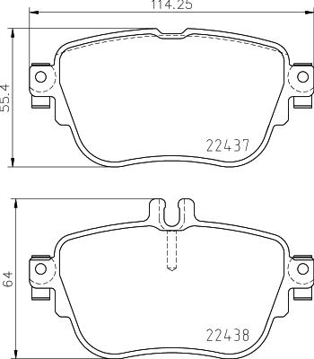 HELLA PAGID 8DB 355 032-021 - Komplet Pločica, disk-kočnica www.molydon.hr