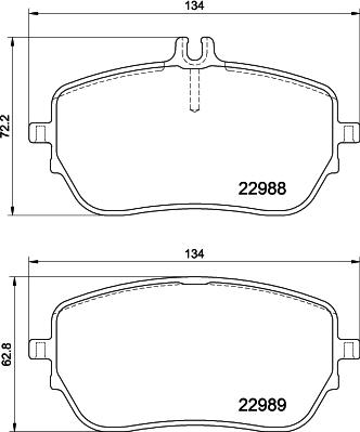 HELLA PAGID 8DB 355 037-961 - Komplet Pločica, disk-kočnica www.molydon.hr