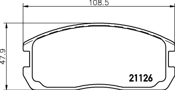 HELLA PAGID 8DB 355 037-221 - Komplet Pločica, disk-kočnica www.molydon.hr