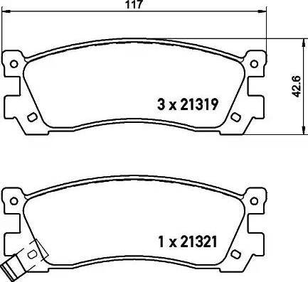 HELLA PAGID 8DB 355 021-171 - Komplet Pločica, disk-kočnica www.molydon.hr