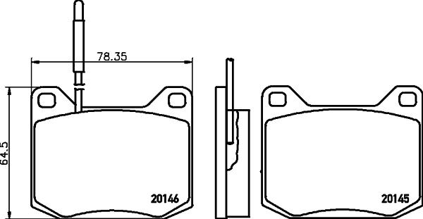 HELLA PAGID 8DB 355 029-281 - Komplet Pločica, disk-kočnica www.molydon.hr