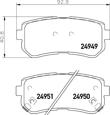 HELLA PAGID 8DB 355 029-711 - Komplet Pločica, disk-kočnica www.molydon.hr