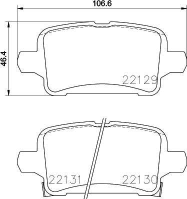 HELLA PAGID 8DB 355 024-911 - Komplet Pločica, disk-kočnica www.molydon.hr