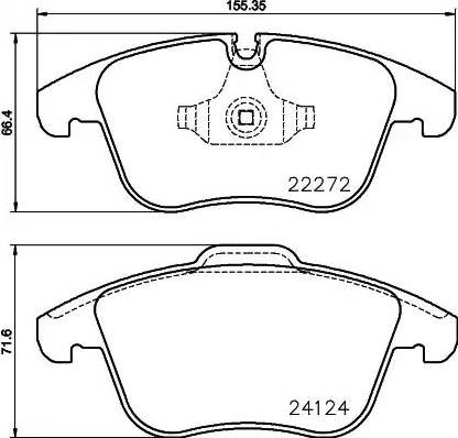 HELLA PAGID 8DB 355 024-671 - Komplet Pločica, disk-kočnica www.molydon.hr