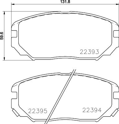 HELLA PAGID 8DB 355 024-891 - Komplet Pločica, disk-kočnica www.molydon.hr