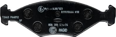 HELLA PAGID 8DB 355 024-761 - Komplet Pločica, disk-kočnica www.molydon.hr