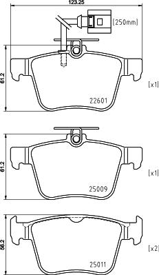 HELLA PAGID 8DB 355 025-661 - Komplet Pločica, disk-kočnica www.molydon.hr