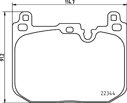 HELLA PAGID 8DB 355 025-621 - Komplet Pločica, disk-kočnica www.molydon.hr