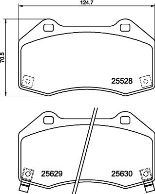 HELLA PAGID 8DB 355 025-891 - Komplet Pločica, disk-kočnica www.molydon.hr