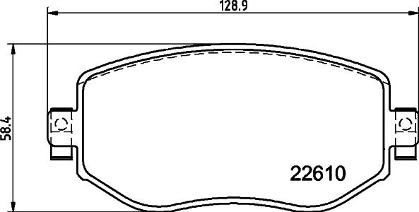 HELLA PAGID 8DB 355 025-851 - Komplet Pločica, disk-kočnica www.molydon.hr