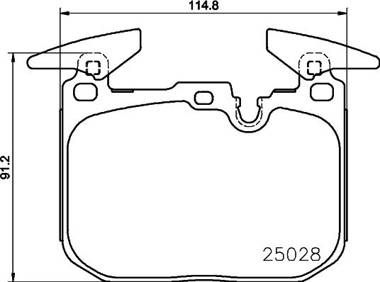 HELLA PAGID 8DB 355 025-771 - Komplet Pločica, disk-kočnica www.molydon.hr