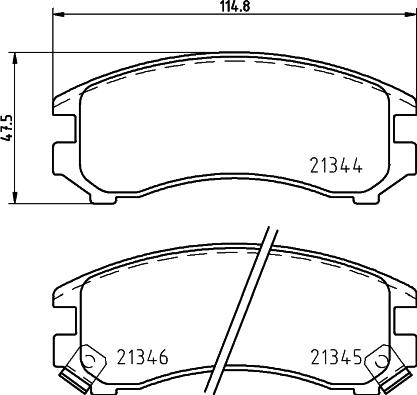 HELLA PAGID 8DB 355 026-921 - Komplet Pločica, disk-kočnica www.molydon.hr