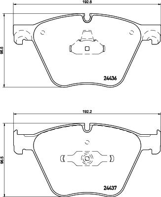 HELLA PAGID 8DB 355 026-531 - Komplet Pločica, disk-kočnica www.molydon.hr