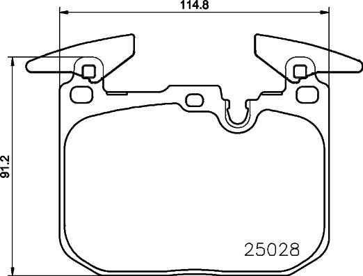 HELLA PAGID 8DB 355 026-651 - Komplet Pločica, disk-kočnica www.molydon.hr