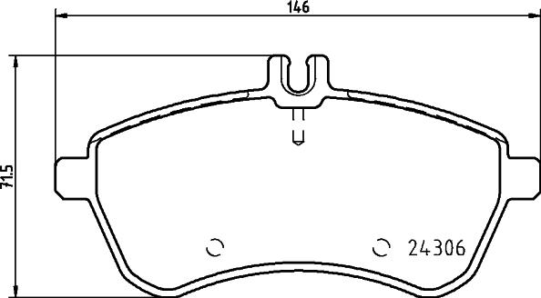 HELLA PAGID 8DB 355 026-151 - Komplet Pločica, disk-kočnica www.molydon.hr