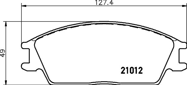 HELLA PAGID 8DB 355 026-851 - Komplet Pločica, disk-kočnica www.molydon.hr