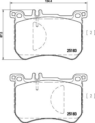 HELLA PAGID 8DB 355 020-491 - Komplet Pločica, disk-kočnica www.molydon.hr