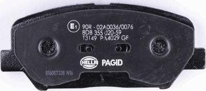 HELLA PAGID 8DB 355 020-591 - Komplet Pločica, disk-kočnica www.molydon.hr