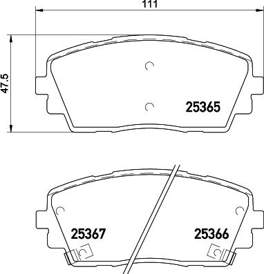 HELLA PAGID 8DB 355 020-611 - Komplet Pločica, disk-kočnica www.molydon.hr