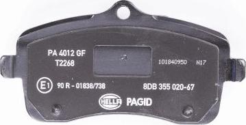 HELLA PAGID 8DB 355 020-671 - Komplet Pločica, disk-kočnica www.molydon.hr