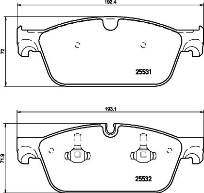 HELLA PAGID 8DB 355 020-141 - Komplet Pločica, disk-kočnica www.molydon.hr