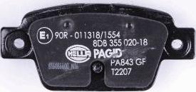 HELLA PAGID 8DB 355 020-181 - Komplet Pločica, disk-kočnica www.molydon.hr