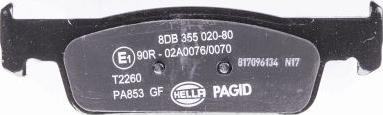 HELLA PAGID 8DB 355 020-801 - Komplet Pločica, disk-kočnica www.molydon.hr