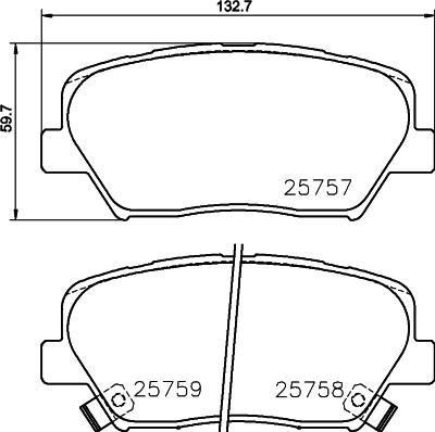 HELLA PAGID 8DB 355 020-871 - Komplet Pločica, disk-kočnica www.molydon.hr